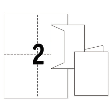 Avery® Note Cards With Matching Envelopes, Laser, 80 Lb, 4.25 X 5.5, Uncoated White, 60 Cards, 2 Cards-sheet, 30 Sheets-pack freeshipping - TVN Wholesale
